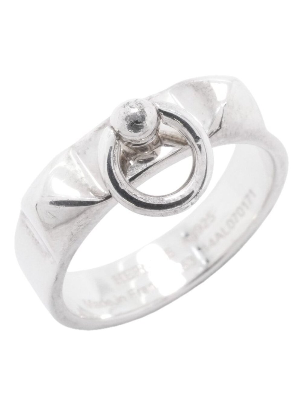 Hermes Ring Collier de Champagne 925 Sterling Silver
